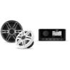 Fusion MS-RA60 Source Unit w/Clarion CMSP-651-SWG Premium 6.5-inch Coaxial Marine Speakers (Includes White & Gray Sport Grilles) view 1