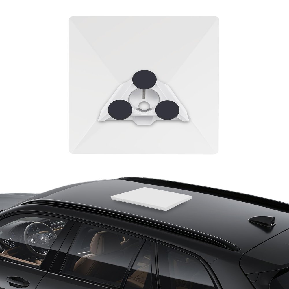 Foboull Starlink Mini Adapter Magnetic Kit - 36kg Strong Pull Force, 6mm Ultra-Thin, 3 Magnetic Arrays for Car/RV/Truck/Boat Roof, Anti-Scratch Rubber Coated