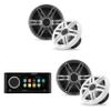 Fusion MS-RA770 Apollo Source Unit w/ (2 Pair) Clarion CMSP-651-SWG Premium 6.5-inch Coaxial Marine Speakers (Includes White & Gray Sport Grilles) view 1