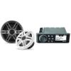 Fusion MS-RA70 Source Unit w/Clarion CMSP-651-SWG Premium 6.5-inch Coaxial Marine Speakers (Includes White & Gray Sport Grilles) view 1