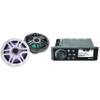 Fusion MS-RA70 Source Unit w/Clarion CMSP-771RGB-SWG Premium 7.7-inch Coaxial Marine Speakers with Built-in RGB Illumination (Includes White & Gray Sport Grilles) view 1