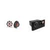 Kicker MS-RA670 Apollo Marin w/ KM65 6.5-Inch (165mm) Marine Coaxial Speakers with 3/4-Inch Tweeters, LED, 4-Ohm, Charcoal and White Grilles, Bundled with MS-RA670 Apollo Marine Receiver view 1