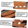 DIYEAH 2pcs Retro Card Storage Case Compact Pu Memory Card Holder Travel-Friendly Organizer view 2