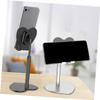 Angoily Heart Shaped Metal Tablet Stand Flexible Phone Support Bracket for Home Office Use Durable Shockproof Design Silver Finish Present for Friends Family view 3