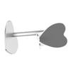 Angoily Heart Shaped Metal Tablet Stand Flexible Phone Support Bracket for Home Office Use Durable Shockproof Design Silver Finish Present for Friends Family view 4