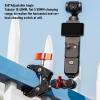 Akozon Action Camera Mount Clamp Kit Aluminum Alloy Handlebar Camera Clamp with Articulating Arm Double Claw for Pocket Go 3 Pro Phone view 2
