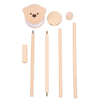 Crib Mobile Arm Wooden Holder, Multi Functional Bed Bell Support, and Rotatable, Genuine Beech Wood Material, Compatible with Various Bed Decorations, Promotes