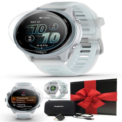 Garmin Forerunner 570 (47 mm, Cloud Blue) Triathlon GPS Watch Gift Box