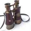 6-Inch Antique Solid Brass Binocular with Brown Leather and Adjustable Strap  Nautical Vintage Design for Travel, Bird Watching & Collectors, view 2
