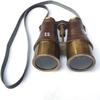 6-Inch Antique Solid Brass Binocular with Brown Leather and Adjustable Strap  Nautical Vintage Design for Travel, Bird Watching & Collectors, view 4