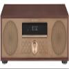 Crosley CR3501A-MA Fleetwood Retro Alarm Clock FM Radio and CD Player with Stereo Bluetooth Speakers, Mahogany view 1