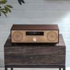 Crosley CR3501A-MA Fleetwood Retro Alarm Clock FM Radio and CD Player with Stereo Bluetooth Speakers, Mahogany view 4
