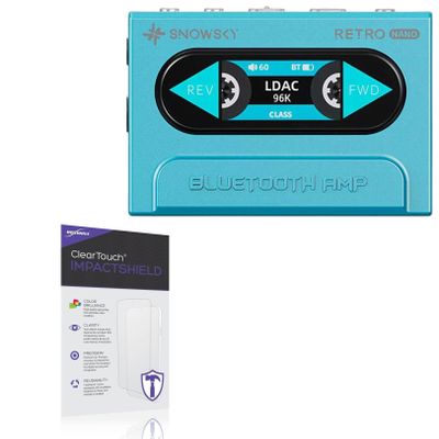BoxWave Screen Protector Compatible with FiiO Snowkey Retro Nano DAC - ClearTouch ImpactShield (2-Pack), Impenetrable Screen Protector Flexible Film