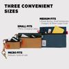 Topo Designs Accessory Bags, Travel Organizer Accessories for Smaller Items, Durable Storage Pouch, 3 Sizes, Fully Lined Pack Cloth (Medium, Black/Black) view 3
