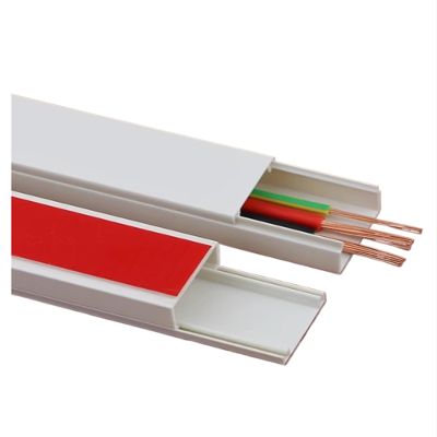 Cable Protector Floor 3.3ft,Strong Self Adhesive Floor Cord Covers for Wires,Low Profile Extension Cord Covers for Floor & Wall(Hold 2 wires-20x10mm)