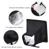 2 Pack Flash Diffuser Light Softbox 7" x 6" + 8" Octagon Speedlight Softbox Universal Collapsible Mini Softboxs with Storage Pouch for Canons, Yongnuo and Nikons Speedlight view 3