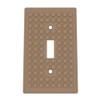 Building Brick Light Switch Cover Plate - Compatible with Standard Construction Blocks (Iridium Gold Metallic) view 1