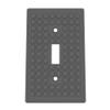 Building Brick Light Switch Cover Plate - Compatible with Standard Construction Blocks (Dark Gray) view 1