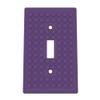 Building Brick Light Switch Cover Plate - Compatible with Standard Construction Blocks (Indigo Purple) view 1