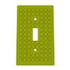 Building Brick Light Switch Cover Plate - Compatible with Standard Construction Blocks (Bright Green) view 1
