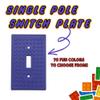Building Brick Light Switch Cover Plate - Compatible with Standard Construction Blocks (Bright Green) view 2