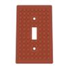 Building Brick Light Switch Cover Plate - Compatible with Standard Construction Blocks (Brown) view 1