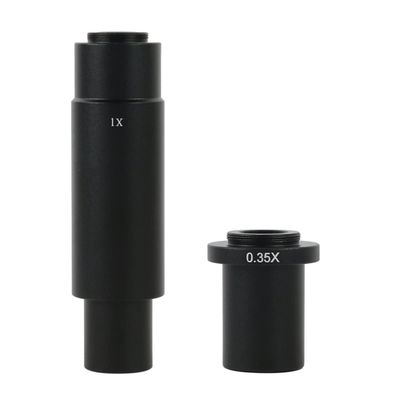 Microscope 0.35X 0.5X 1X C-Mount Auxiliary Adapter Eyepiece Lens for 10A Industry Microscope Camera(0.35X 1X)