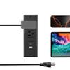 1500W Recessed Power Strip Mount Hidden Charging Station with USB Plug Multiple Surge Protector Outlet Extender with Extension Cord for Nightstand Furniture Bed Conference Table (Black) view 4