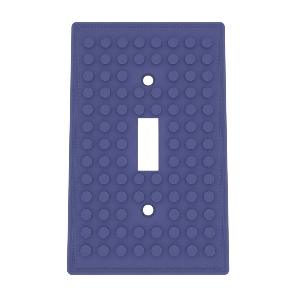 Building Brick Light Switch Cover Plate - Compatible with Standard Construction Blocks (Nebulae (Green Shimmer))