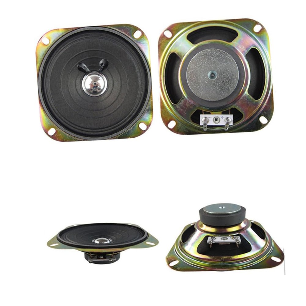 FONDOTIN 2Pc Full Range Audio Speakers for Electronic Organ Square Loudspeaker for Outdoor Broadcast to Compatible for Keyboard and Ceiling Sound