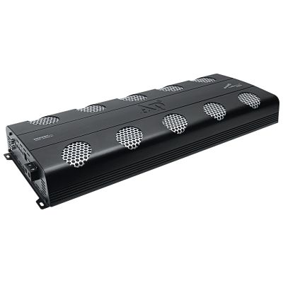 Audiopipe 12000 Watts Full Range Class D Mosfet Amplifier (APHF-12000D-H1), 4-Point Protection System, 1 Ohm, BTL Mode, Remote Bass Control Knob