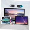 Angoily 9pcs Camera Cover Sticker Cover Slide Webcam for Laptop Privacy Protector s Hider Cellphone Camera Webcam Abdeckung Laptop Tablet Camera Black view 4