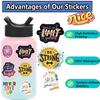 100PCS Motivational Aesthetic Stickers, Colourful Inspirational Waterproof Stickers for Water Bottles Laptop Scrapbook, Positive Encourage Quotes for Adults (100 Colourful) view 3