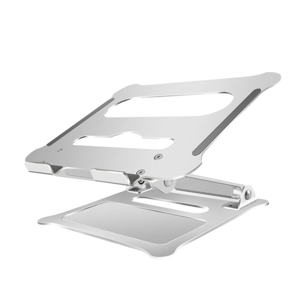Angoily Foldable Aluminum Alloy Stand Bracket for Home Office and Travel Lightweight Prevent Overheating Silver Finish