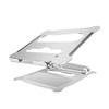 Angoily Foldable Aluminum Alloy Stand Bracket for Home Office and Travel Lightweight Prevent Overheating Silver Finish view 1