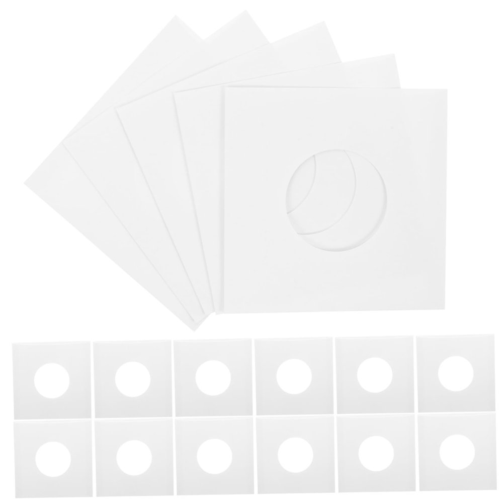 LOEFLIFA 20pcs Vinyl Record Kraft Sleeves Breathable Storage Bags for Vinyl Records and Elegant Protector for Music Enthusiasts