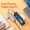 Hubs USB C Hub with PD Power Adapter for Laptop Type C Docking Station for Phone USB Splitter 100W with 4K Output USB Hubs view 2