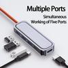 Hubs USB C Hub with PD Power Adapter for Laptop Type C Docking Station for Phone USB Splitter 100W with 4K Output USB Hubs view 4