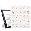 AdorableWhimsy Cute Bow Tulip for Kindle Scribe 10.2 inch Case 2024/2022 Release PU Textured Leather Slim Multiple Angles Stand Smart Foldable Cover with Auto Wake/Sleep for Kindle Scribe 10.2" view 1
