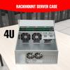 4U Server Chassis, Rackmount Server Chassis 24 Hot-Swap 3.5 SATA/SAS 6G Drive Bays, 6X SFF-8087 Mini SAS, Supports EEB/CEB/ATX/Micro ATX/ITX Motherboards, 3X 120mm 2X 80mm Cooling Fans, USB 3.0 Ports view 4