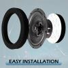 Diamall 4 PCS Car Audio Speaker Bass Foam Gasket, 6.5" Speaker Foam Rings, Self-Adhesive Car Enhanced Stereo Sound Modification Accessories, Universal for Most Cars SUVs Trucks (Black) view 4