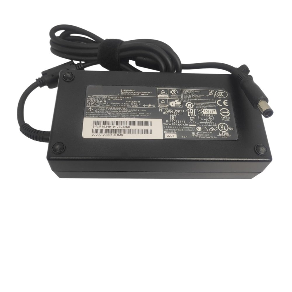 19.5V 11.8A 230W 7.4 * 5.0mm AC100~240V 50~60Hz AC Adapter Game Charger(with US Plug)