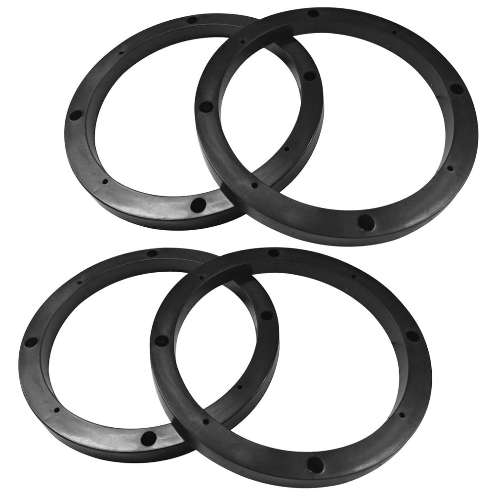 Car Speaker Spacers, Universal Shockproof Plastic Stereo Speakers Adapter Ring, Subwoofer Mounting Gasket Modified Replacement Accessories for Cars (2 Pairs)