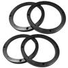 Car Speaker Spacers, Universal Shockproof Plastic Stereo Speakers Adapter Ring, Subwoofer Mounting Gasket Modified Replacement Accessories for Cars (2 Pairs) view 1