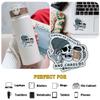 3Pcs Running On Coffee and Chaos Sticker Mental Health Funny Skeleton Cafe Sticker Gift Running On Coffee and Chaos Waterproof Stickers Car Decal for Laptop Water Bottle Toolbox Phone Case 3" view 3