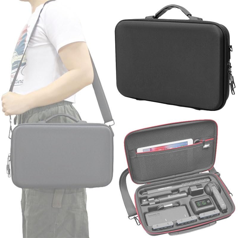 XYYORITRIX Storage Case for Insta360 X5/X4Portable Suitcase with Shoulder Belt Lycra Lining and 900D Nylon Material Shock Impact Resistant Splash Proof and Long Lasting