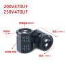 EYMHQKFB 2Pcs 470uF 200v / 470uF 250V 200V470uF/ 250V470uF 22x30/35/40 25x25/30/35/40 Snap-in PSU Capacitor(250V470uF 25x35 2Pcs) view 3