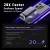 MOVE SPEED 1TB Portable SSD Magnetic Suction  2060MB/s Read, iPhone 15/16/PC Compatible, Zinc Alloy Ultra-Light Design view 3