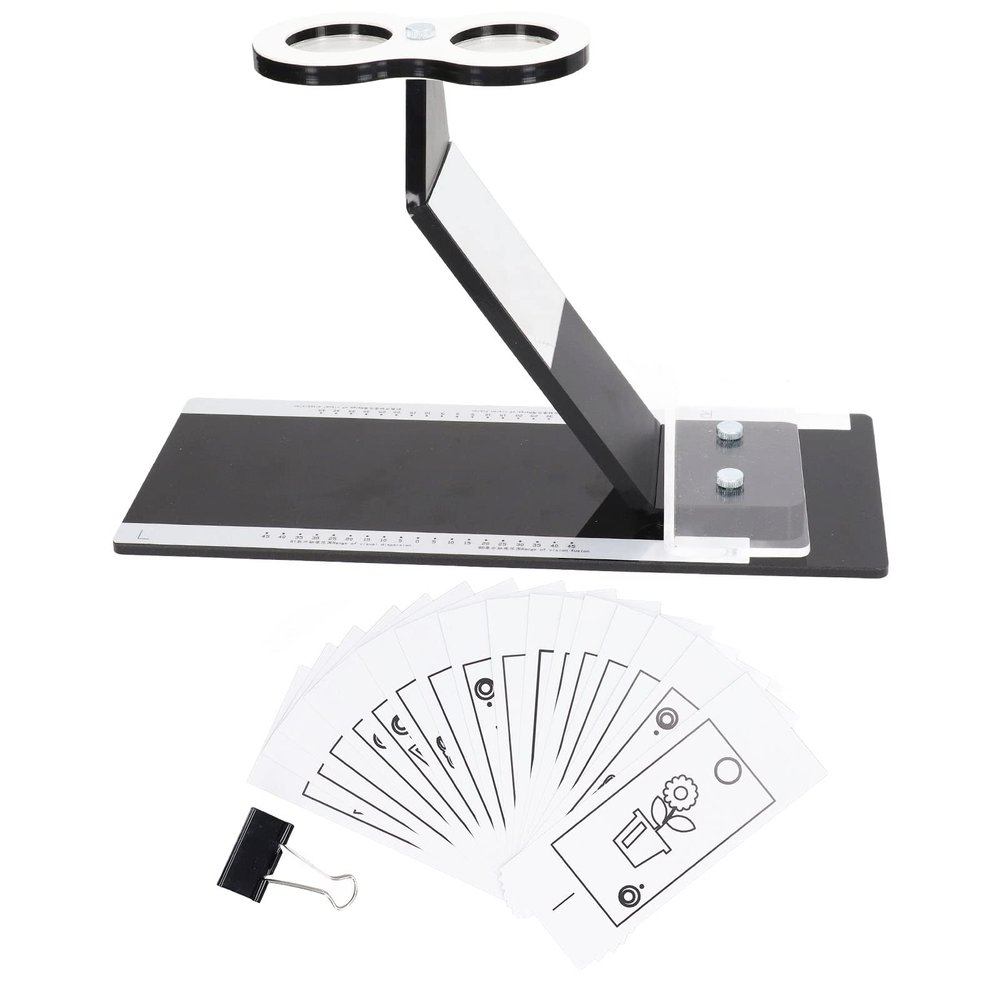 Amblyopia Trainer Visual Perception Tester Tool for Heterotropia Squint, Durably Acrylic Stereoscope Cheiroscopes, to Set Up, Improves Visual Perception, Wide Range of Training A