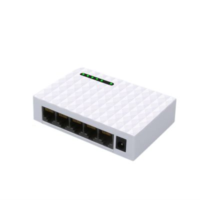 1000M Gigabit Mini 5-Port Fast Ethernet Network Switch LAN Hub RJ45 Ethernet and Switching Hub Split Desktop Switch(US Plug White)